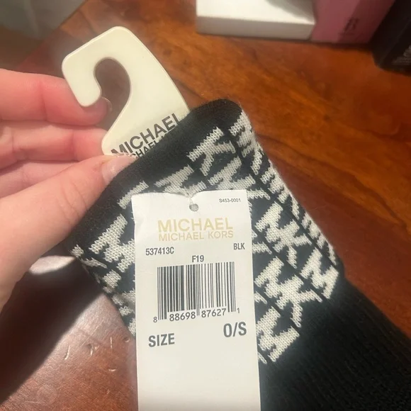 Michael Kors Black and White Casual Socks - Picture 1 of 2